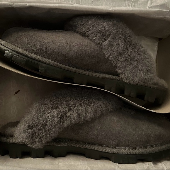 UGG COQUETTE SLIPPERS, Woman’s Size: 7, Grey BRAND NEW IN THE BOX - Picture 5 of 8